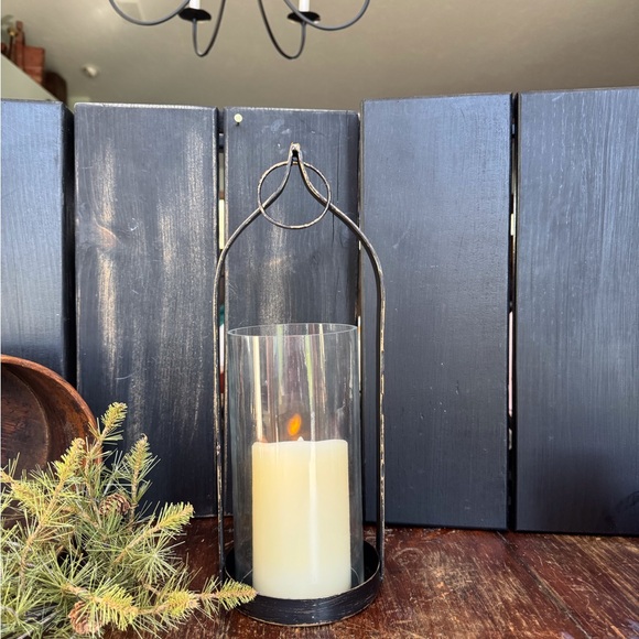 Metal & Glass Lantern - Picture 4 of 10